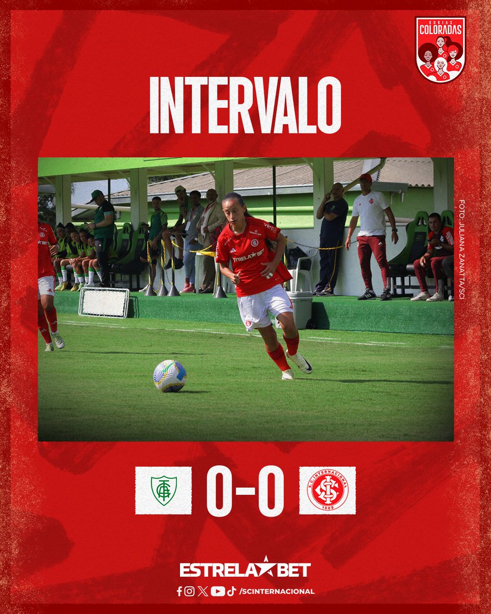 SCInternacional's tweet image. #AMExINT 0-0 | 1T | 47' - 𝗙𝗜𝗠 𝗗𝗘 𝗣𝗥𝗜𝗠𝗘𝗜𝗥𝗢 𝗧𝗘𝗠𝗣𝗢!

Na estreia do Brasileirão, as Gurias Coloradas vão empatando em 0 a 0 com o América-MG.

📻 internacional.com.br/radiocolorada