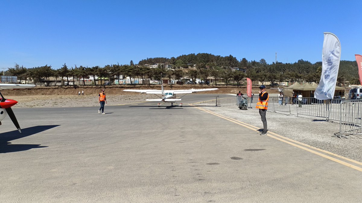 Disfrutando festival aéreo en Pichilemu