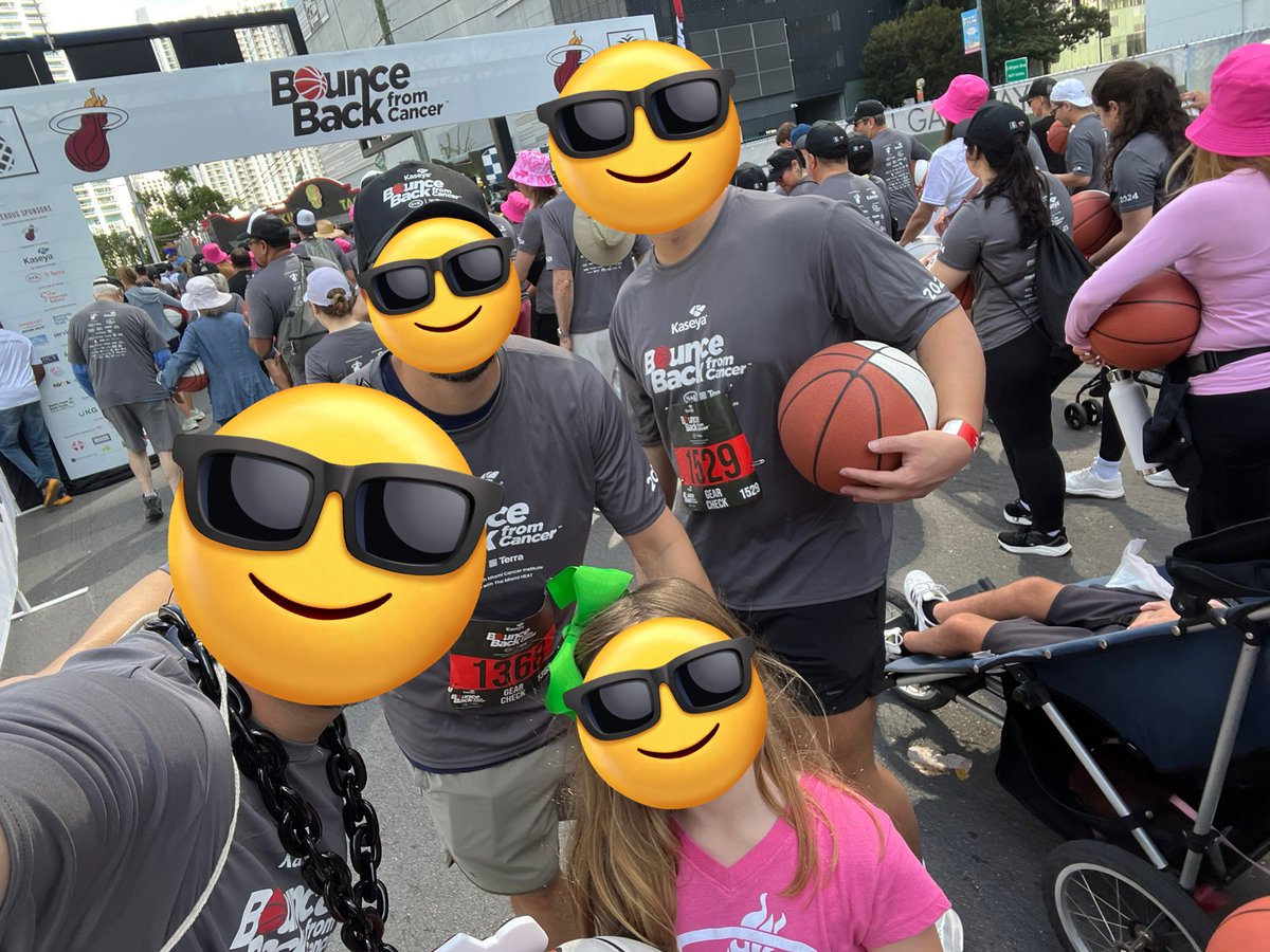 IDstewardship's tweet photo. ๐Had a great time at the @BHCancerCare @BaptistHealthSF @MiamiHEAT ๐ Bounce Back from Cancer walk today!
This was a fantastic family friendly event with great energy from start to finish. Beautiful walk in ๐ด a beautiful city!
#EmojiSquad #SaveABX #FightCancer https://t.co/pAo6rwyQJh