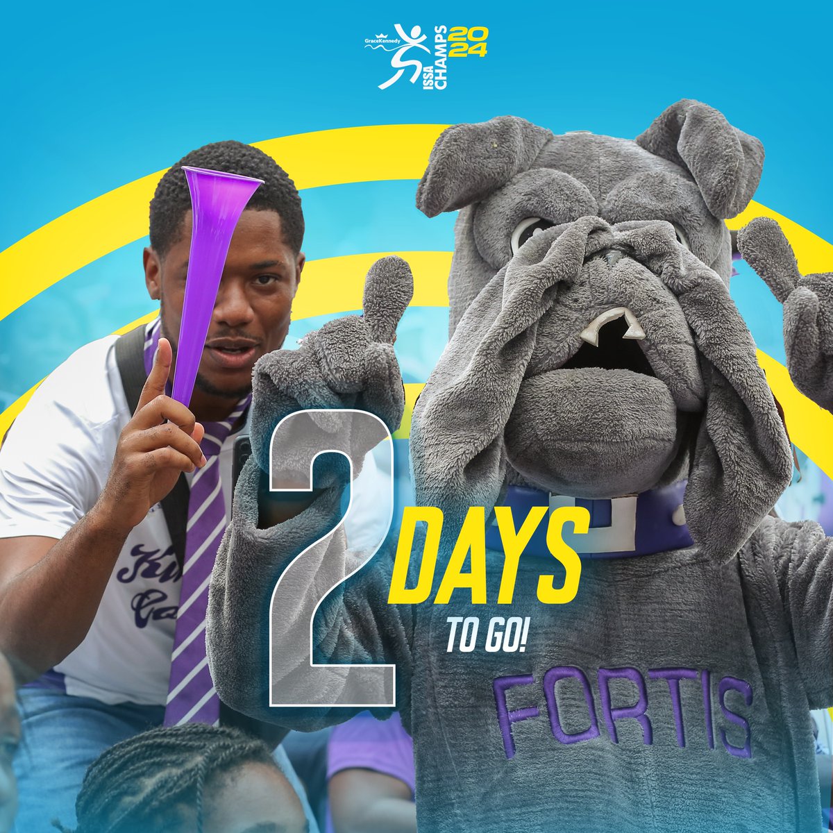 🏃‍♂️💨 Get ready to sprint into the excitement  because ISSA/GraceKennedy Championships  is about to take over the track! 

🏟️ ISSA/GraceKennedy Boys and Girls Championships
🗓️ March 19-23, 2024
📍National Stadium
🎟️ Available online NOW at tickets.issasports.com