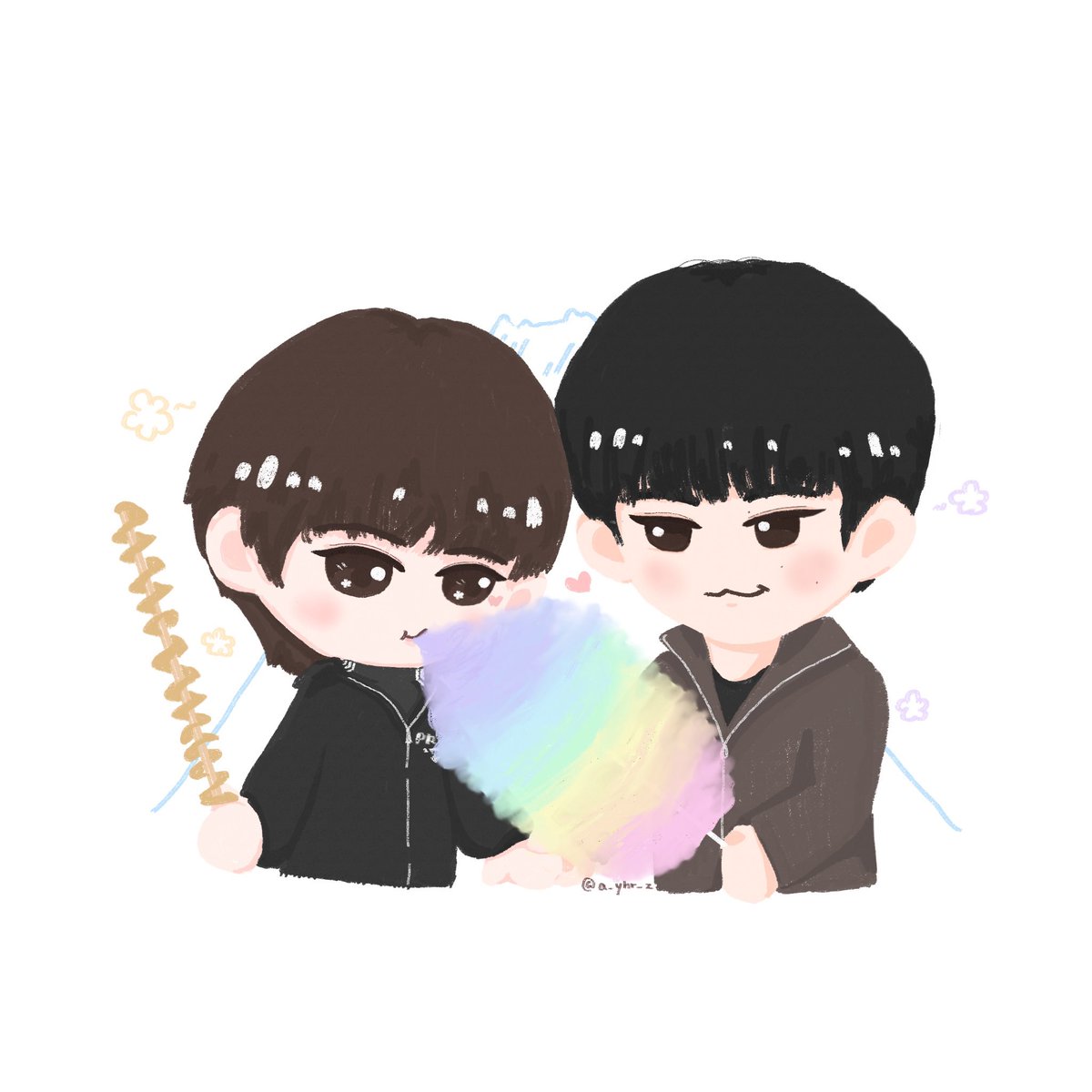 🗻🍭
A mountain and a sweet candy

#ATEEZ #AteezFanart #에이티즈 
#YEOSANG #SAN
#최강즈 #サンサン #傘尚 #Sansang