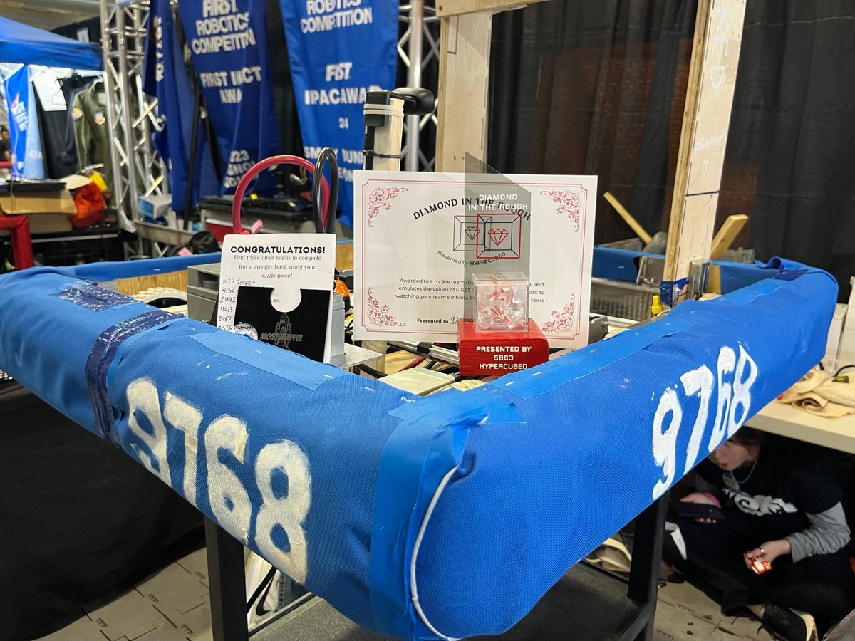 msa_w's tweet photo. Exciting news! From RoboKnights at their First Robotics Magnolia Regional Competition Meet! Bringing home two prestigious awards: "Most Helpful" and "Diamond in the Rough." Despite being a first-year team, they proudly placed 23rd out of 37. 🤖 #RoboKnights #MagnoliaRegional https://t.co/BZN18xJTBM