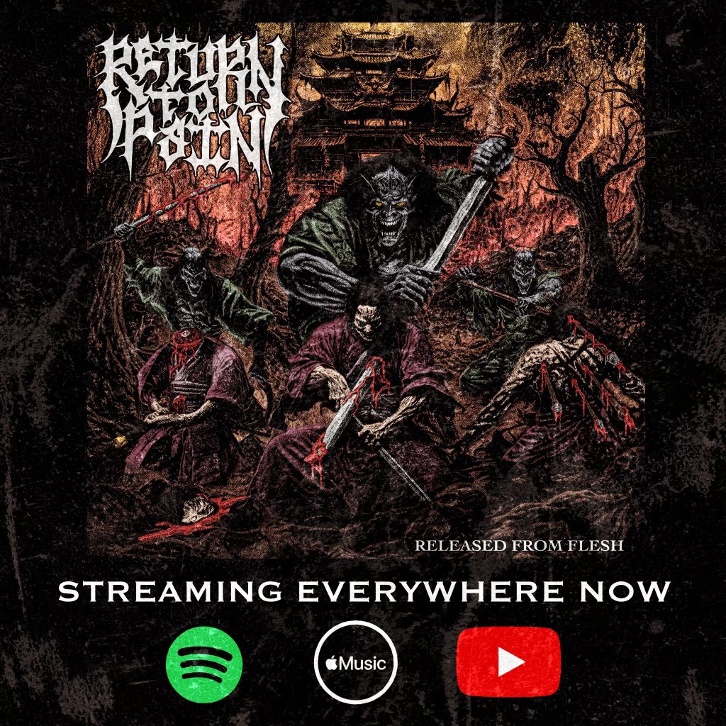 Forgot to post about it but my new band Return to Pain put out an EP a couple weeks ago and it’s streaming anywhere that you listen to music!!