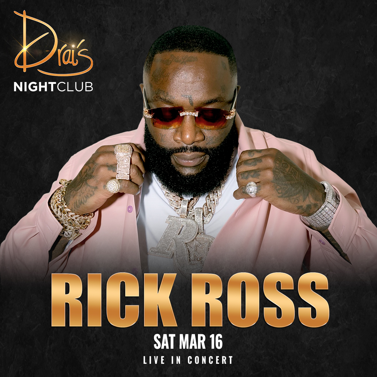 Let's get ready to party as @RickRoss hits the Drai's LIVE stage tonight! ow.ly/xPb350QMXpE 🍾✨ #OnlyatDrais