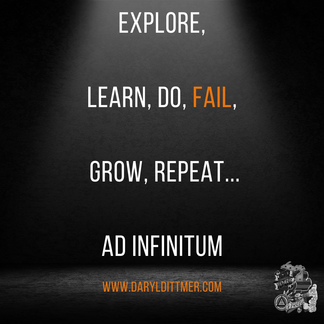 “Explore, Learn, Do, Fail…”

#LimitlessResolve #InnerDrive #UnstoppableDreams #CourageousJourney #EnduringVision #UnwaveringFaith #EmpoweredFuture #InfinitePossibilities #UnyieldingDetermination #InfiniteStrength #UnshakeableResolve #DarylDittmer #WhenIStopFighting