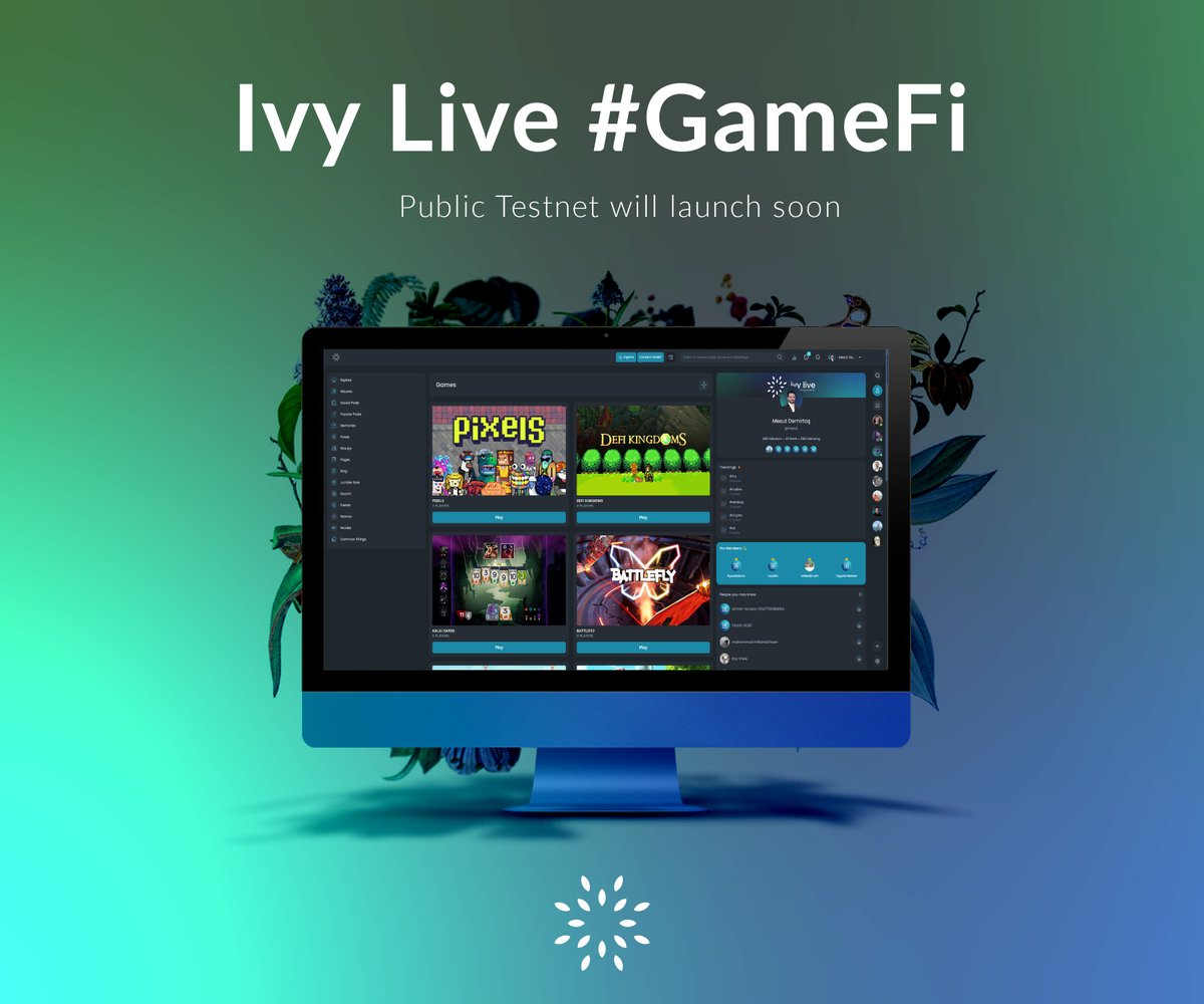 Which Web3 games would you like to see on Ivy Live? Write your favorite games in the comments. 🥳

Remember that you will win twice while playing the games you like. #gaming #gamefi #web3 #pixels #battlefly #motodex #defikingdoms 👇