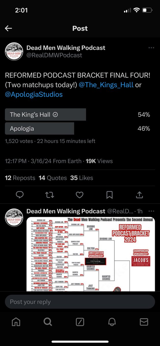 ScottTheProt's tweet photo. @The_Kings_Hall Kings Hall for the win! https://t.co/xtZ9wsKHkJ
