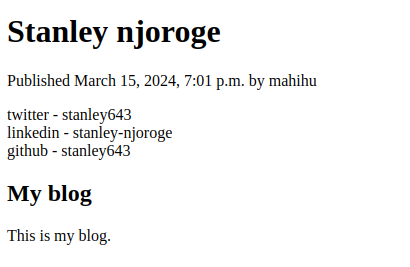 stanley643's tweet photo. 📅 16nth March 2024 Day 04 of 100 @ #100daysofalxse.  I have learnt: 
1. views 
2. urls and
3. Templates
basically in a nutshell I have covered all the most used files in django
 #ALX_SE #100daysofALXSE #DoHardThings #idohardthings #100DaysOfALXSWE #ALX_SWE https://t.co/DcoYV8yQjz
