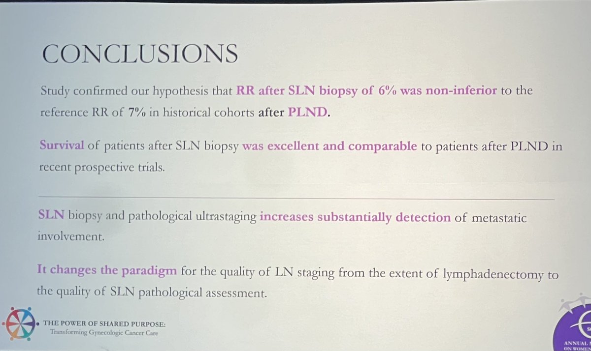 ZandBehrouz's tweet photo. #SENTIX trial compared to #LACC, #ConCerv, #SENTICOLII, & #SHAPE, supports less invasive staging with survival rates in line with traditional methods. SLNB yields strong survival rates (3Y OS 96.9%, DSS 97.6%) and non inferior to complete LND. @pedroramirezMD #SGO2024 https://t.co/00WI6SdMOm