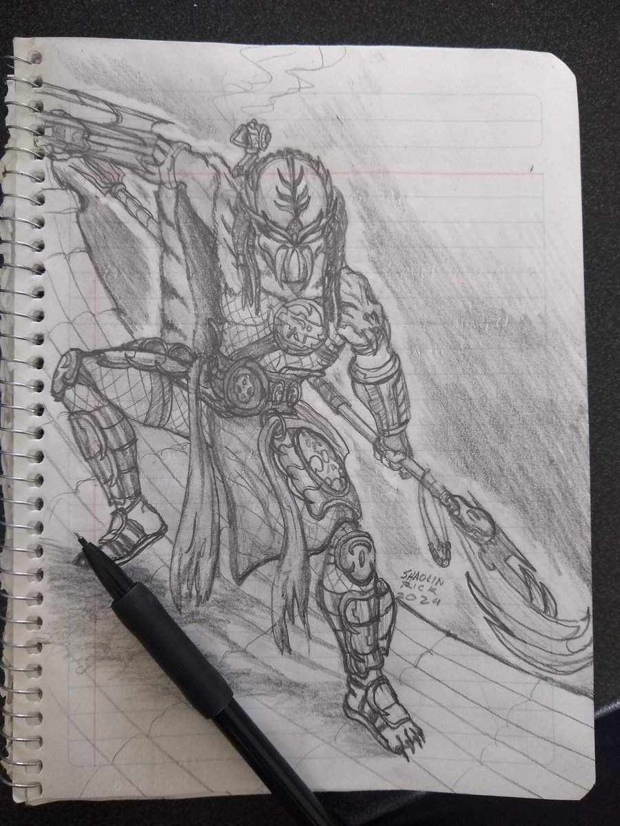 shaolinrick9's tweet photo. Se me fue la luz, así que me puse a dibujar mi #predator #fanfick lo llamo Tiger predator, tengo una historia en mente, apoyen con likes para seguir diseñando y quizá hacer un comic #dibujo #artwork #comic https://t.co/6AANY7C04P