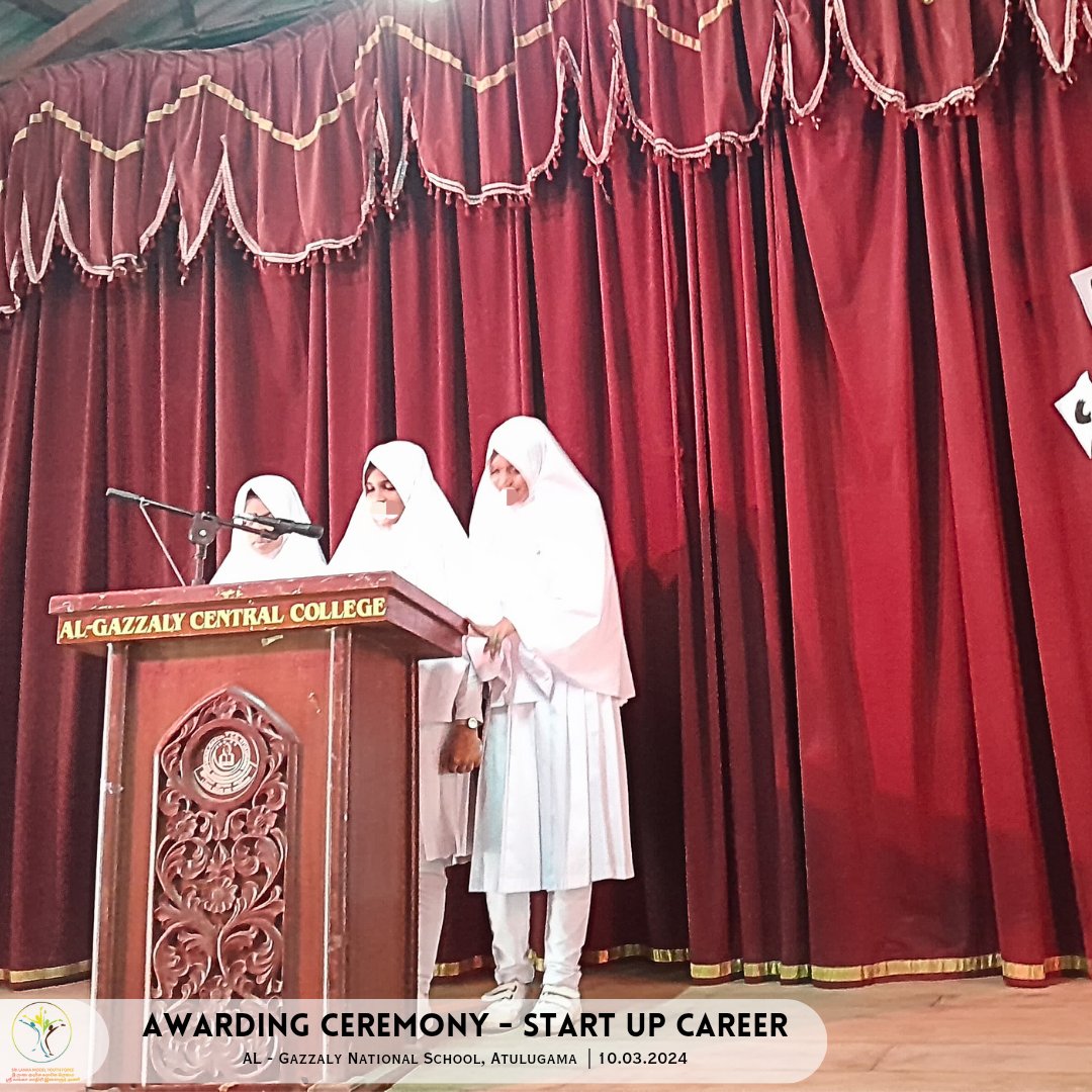 SL_MYF's tweet photo. The awarding ceremony for the startup career workshop at AL - Gazzaly National School, Atulugama, held on March 10, 2024, was a heartfelt success, thanks to the incredible support from the school administration and parents. https://t.co/plC3Q3Tvbr