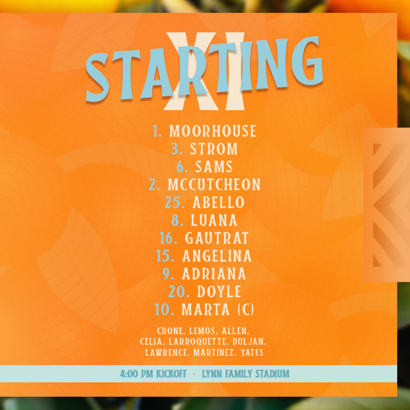 ORLPride's tweet photo. The first starting xi of '24 🍊

@orlandohealth | #VamosPride