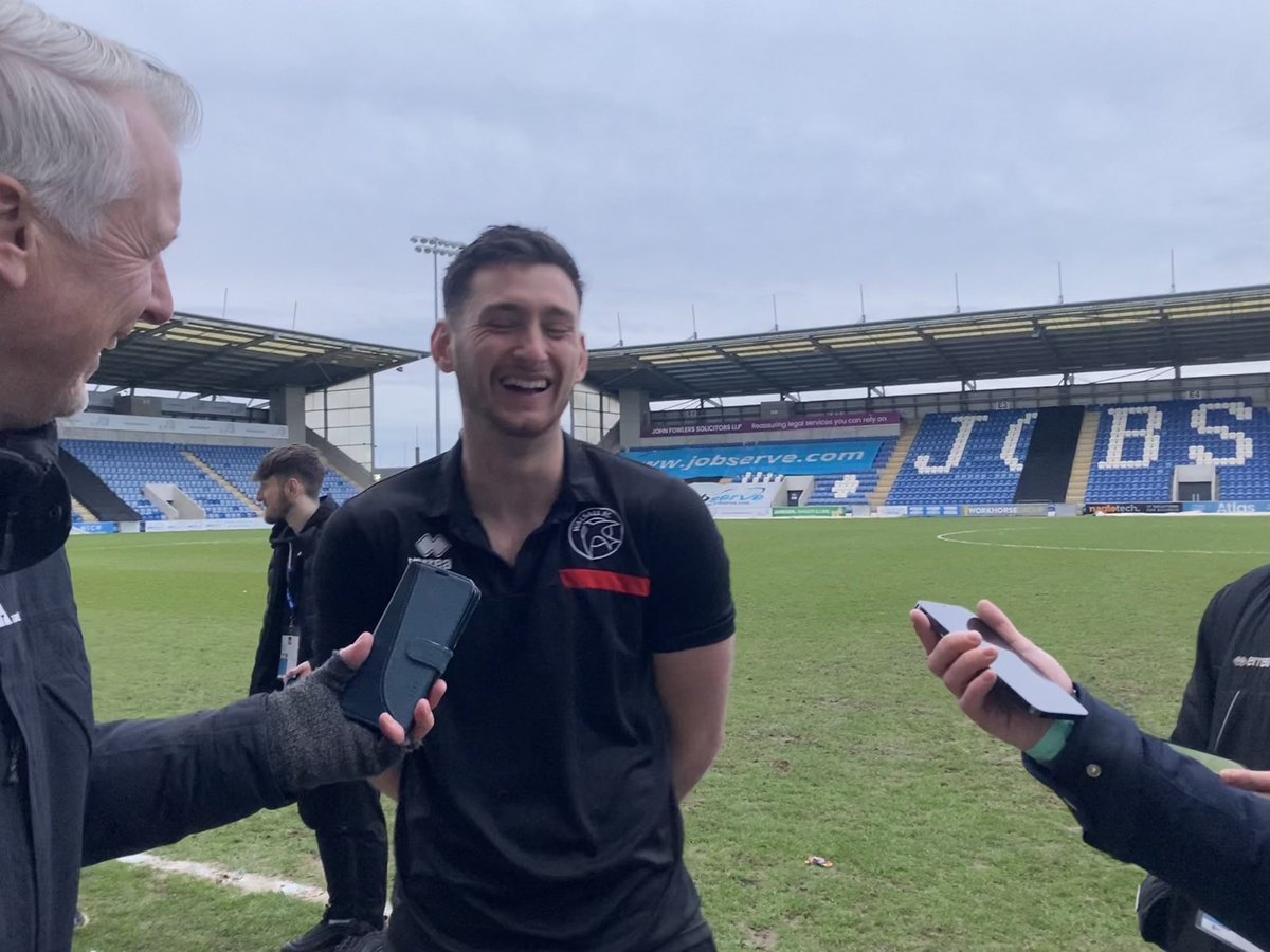 Tom Marlow (@tommymarlow) on Twitter photo ๐งค <a href="/jackson141001/">Jackson Smith</a> on his #Saddlers penalty save to keep it 1-1:
โCredit to Dan Watson & Lewis. (During the week), we came to a collective decision as to which way we think heโs going to go. And itโs paid offโ
๐ธโฌ๏ธ Jacksonโs just been asked if he gets a bonus for penalty savesโฆ ๐งค <a href="/jackson141001/">Jackson Smith</a> on his #Saddlers penalty save to keep it 1-1:
โCredit to Dan Watson & Lewis. (During the week), we came to a collective decision as to which way we think heโs going to go. And itโs paid offโ
๐ธโฌ๏ธ Jacksonโs just been asked if he gets a bonus for penalty savesโฆ