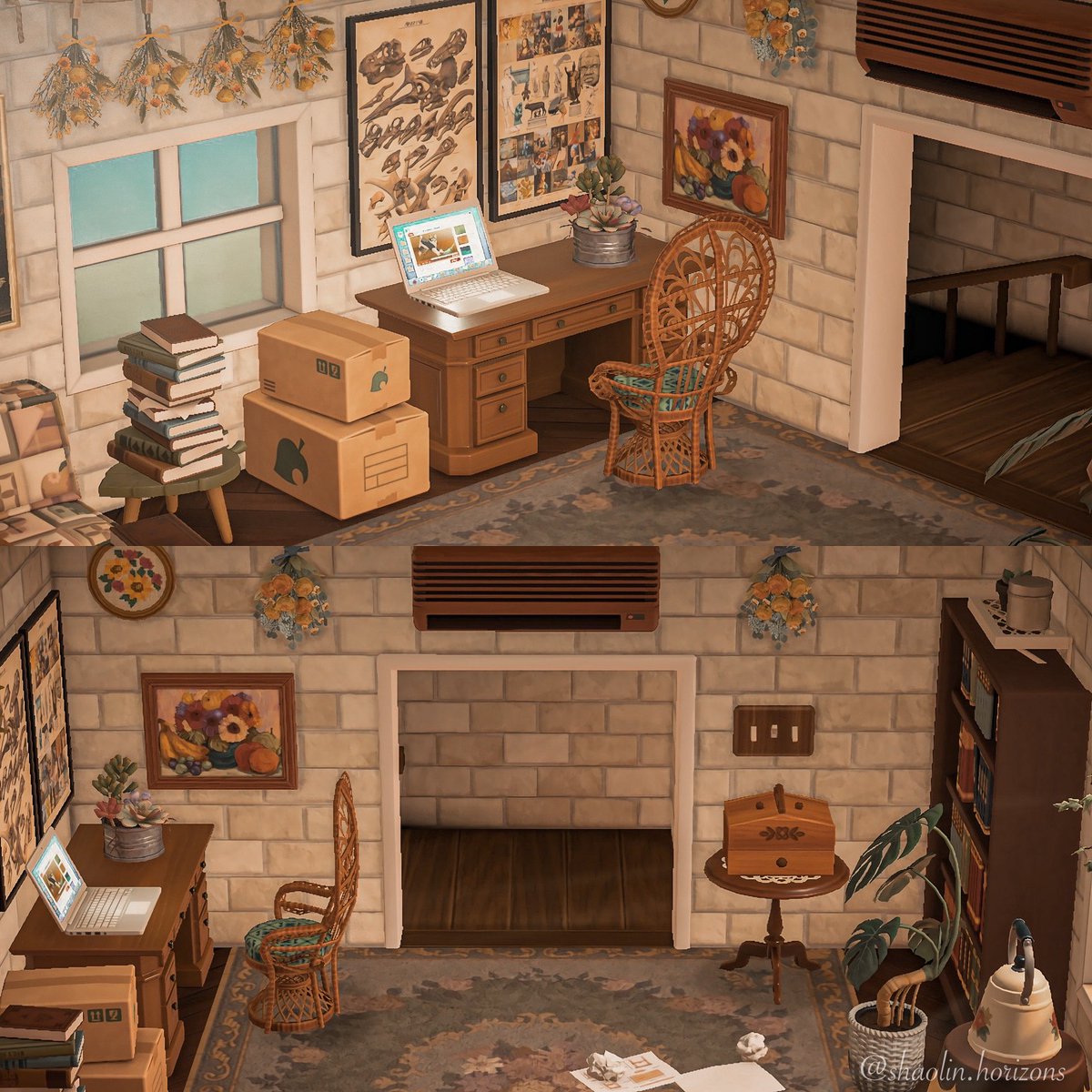 Little study room 📚 

#AnimalCrossingNewHorizions #acnh #どうぶつの森 #あつ森