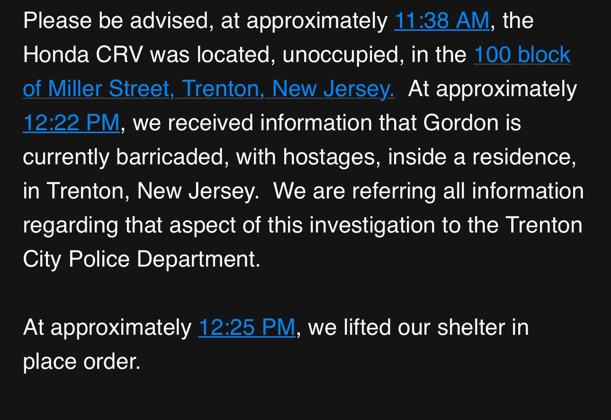 Police say 26-year-old Andre Gordon is currently barricaded with hostages inside a home in Trenton after shooting his stepmother, 52, and sister, 13, at a home in Bucks County this morning. Gordon then drove to another home and shot the mother, 25, of his two children. <a href="/phl17/">PHL17</a>