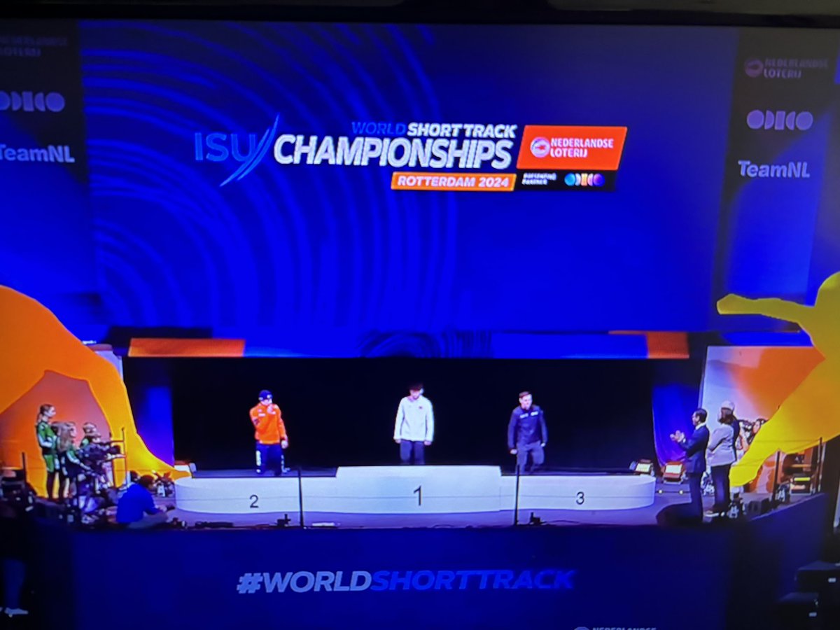 HawkesKim's tweet photo. NB born @BrendanCoreyAUS receives bronze 🥉 in 1500m #WorldShortTrack Championship @ISU_Speed https://t.co/xHwPJFJnFT