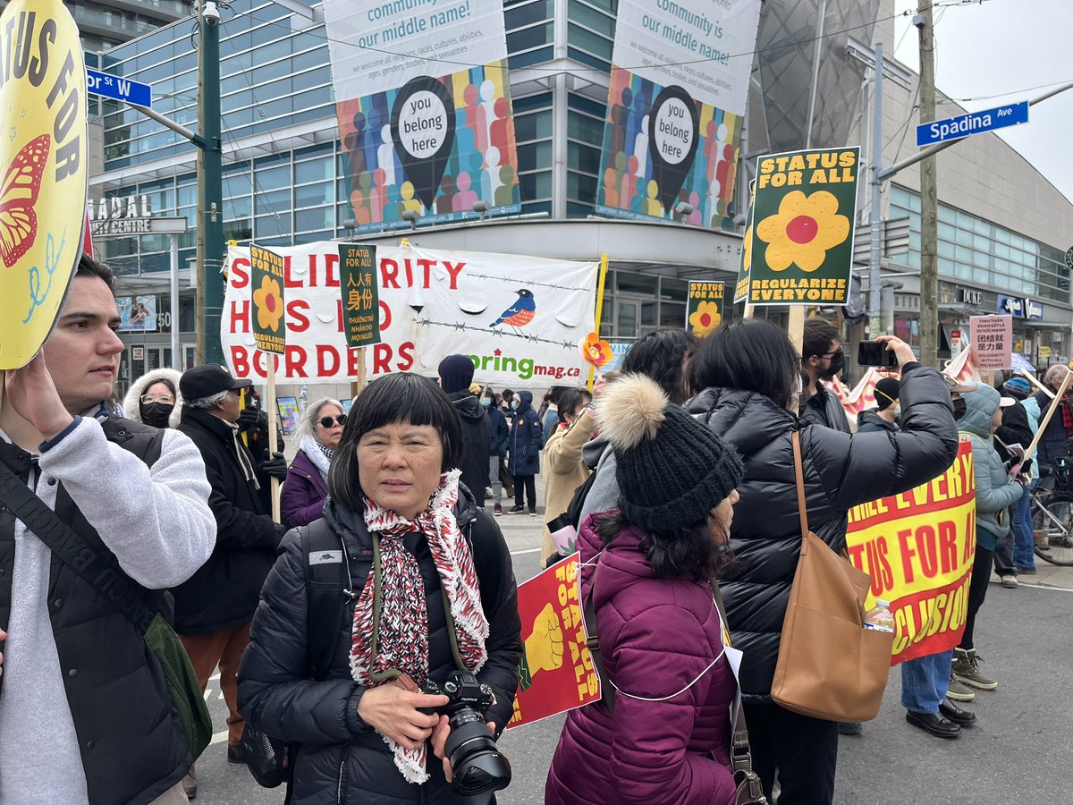PFrache's tweet photo. “Unemployment and inflation are not caused by immigration! Resist it! Come off it! The enemy is profit!”
#StatusforAll #MigrantSpring https://t.co/iHH6ELeCxU