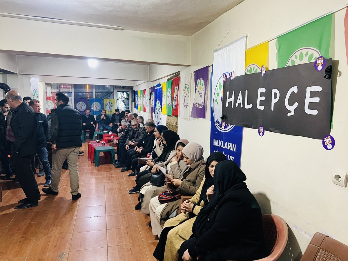 Qetlîama Helepçe em şermizar dikeyn û 16’ê adarê 1988’nda gelê Helepçe bi kîmyasala saddam hûseyînê qetîlker we hat kîmyabarankirin, Dijminên gelê kurd û gelê bindest sîlahên kîmyasala li ser gelême kar di înin, em qebûl nakeyn emê bi tundî şermezar dikeyn.