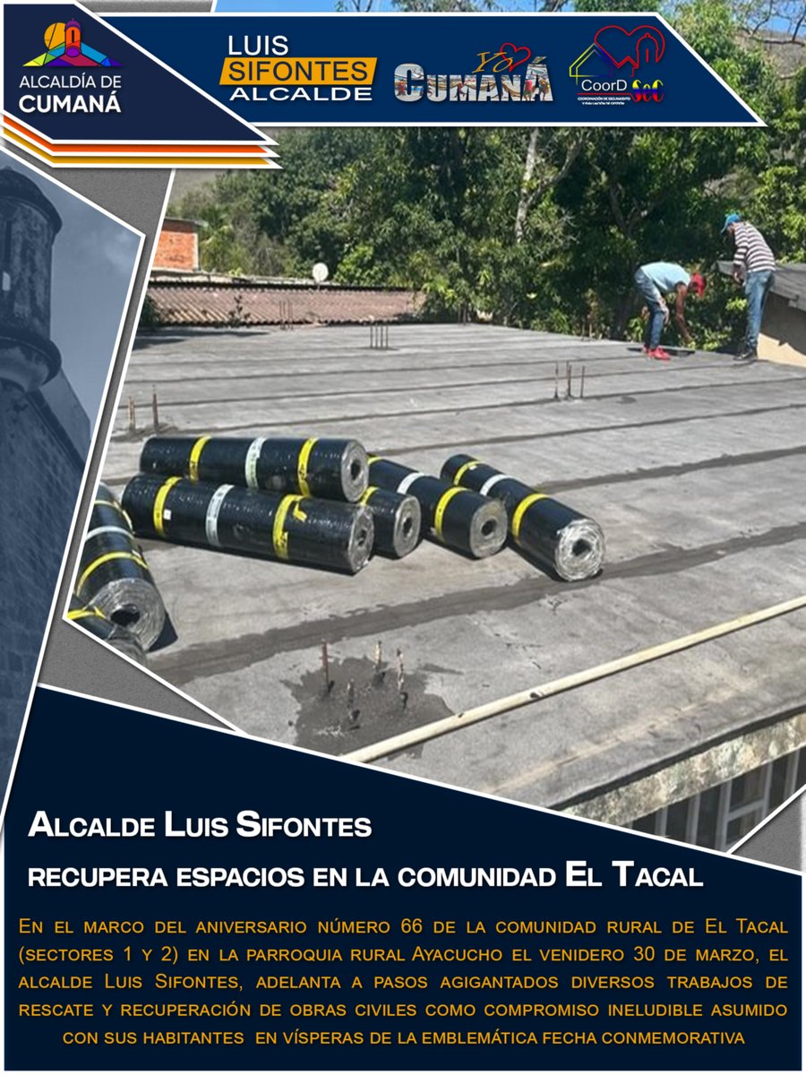 YO❤️CUMANÁ

Acción conjunta de Gobierno para atender necesidades en el Municipio Sucre

#MiPatriaEstáVenciendo
<a href="/NicolasMaduro/">Nicolás Maduro</a> <a href="/dcabellor/">Diosdado Cabello R</a> <a href="/lossifontes/">LUIS JAVIER SIFONTES</a>