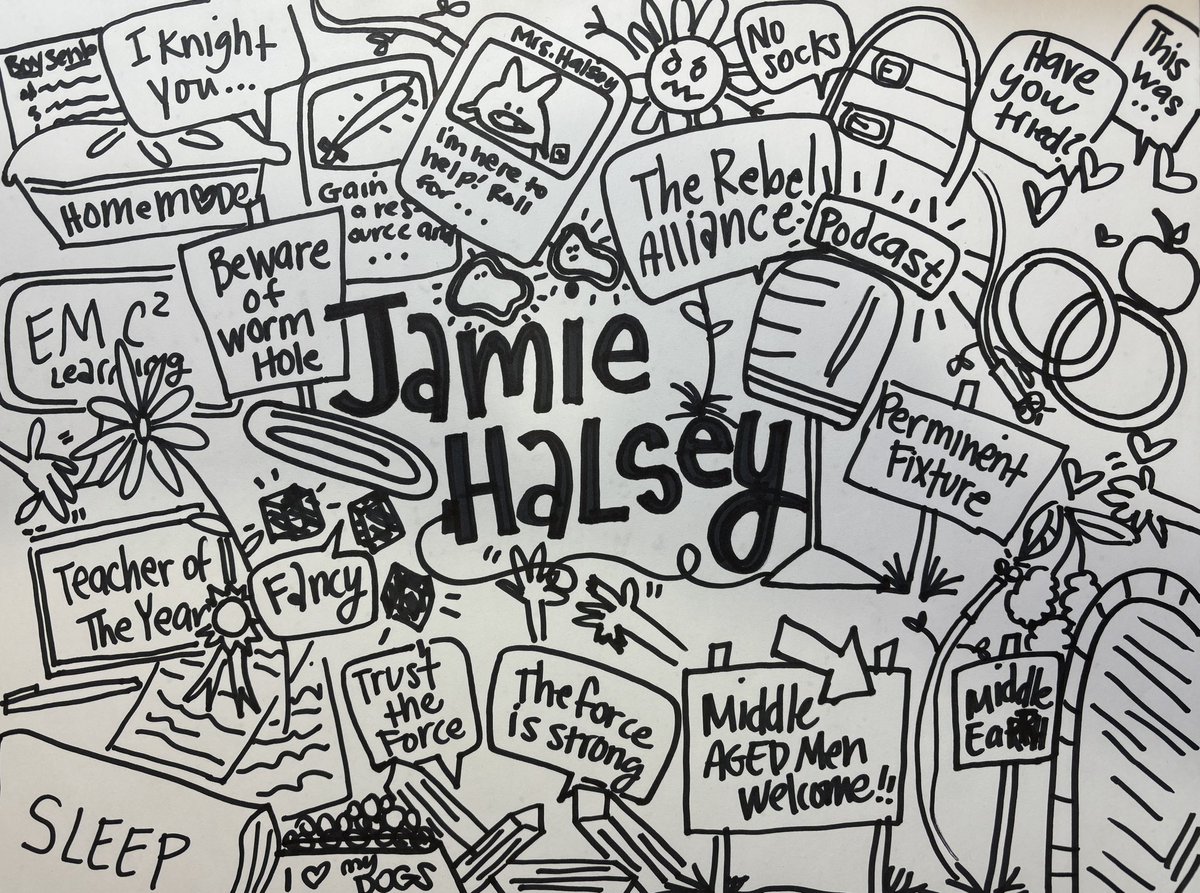 Jamie Halsey joined us on this week’s Doodle and Chat✏️💬 with Friends…it was filled with random unexpected Haiku’s🐶 apocalyptic survival🏹podcast fun🎙️ a Jamie infused game item🎲 and a soooo much nerdy filled fun🔮 Be a part of all the fun: youtube.com/live/H49jTxboE…