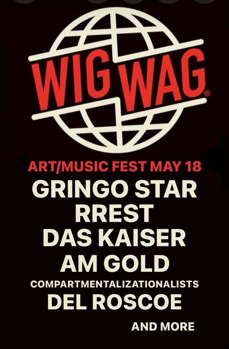 very very excited to announce we’ll be headlining @wigwagfest in May.