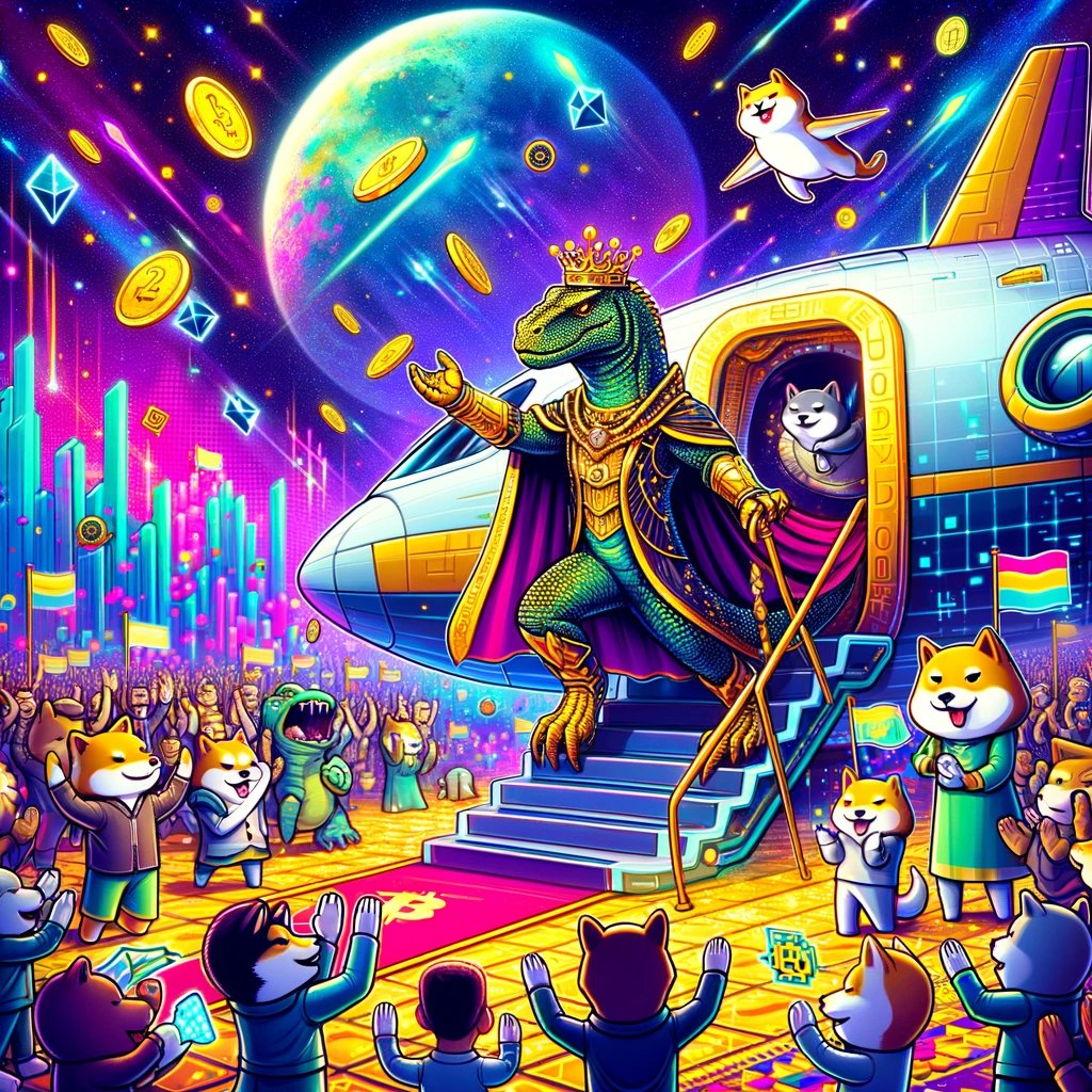 komodotokeneth's tweet photo. "I thought landing on planet Earth would seem different, but in fact, it is very similar to our planet. Regardless, I came here to take over this crypto meme frenzy as King Komodo, ruler of all memes." 🔥🐉🐉

#MemeCoinSeason #bonk #floki #doge #X1000Gems #pepe #Memecoin2024 #mmea @crypto_banter