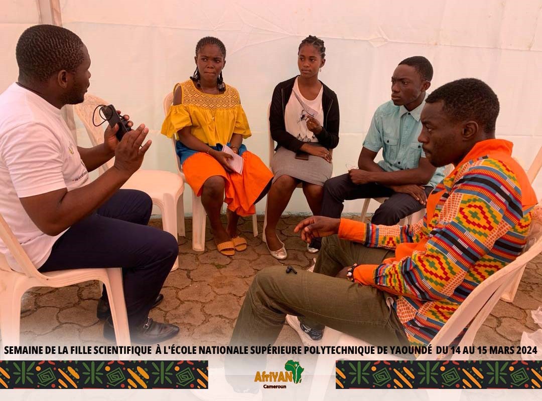 AfriYAN_Camer's tweet image. 1/3 Semaine de la fille scientifiq à l&apos;École Nationale &amp;gt; Polytechniq de Yaoundé: AfriYAN sensibilise sur la #SSR et les drogues .
Soutenu par @UNFPACameroon et en appui à l&apos;Association des 👭 de l&apos;#ENSPY.AfriYAN sensibilise lors des JPO plus de 300 jeunes âgés entre 15 et 25 ans.