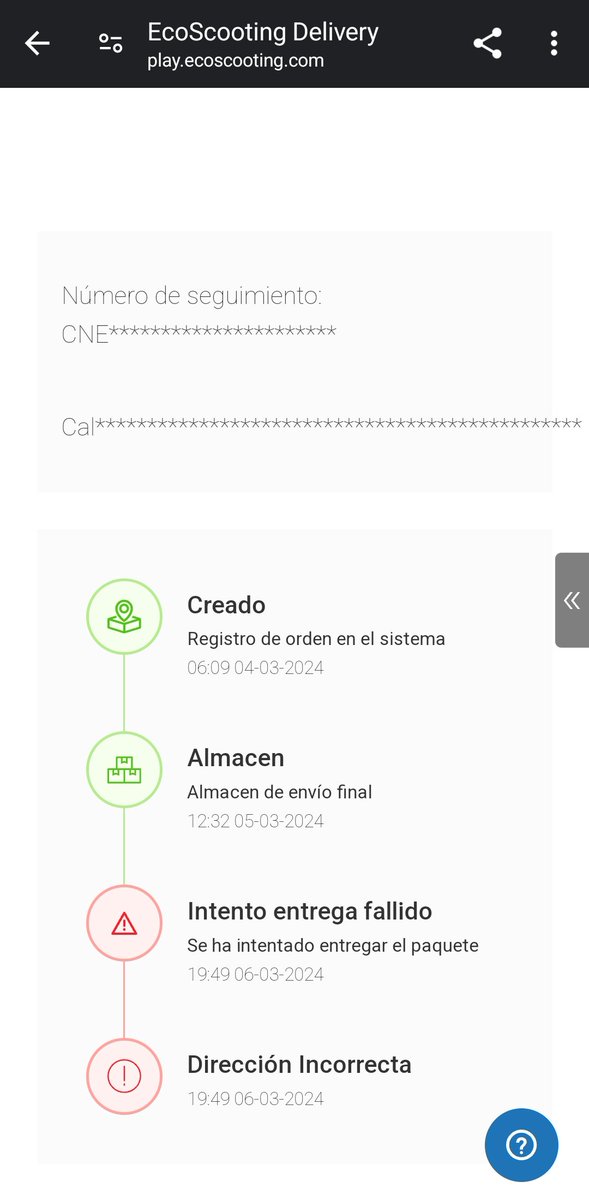 sakilhero's tweet photo. #Ecoscooting de #aliexpresses te quita las ganas de comprar. Sin facilidades de recogida, mandan mensaje de entrega fallida y esperan a acumular varios paquetes y así sólo dar un viaje... un cúmulo de triquiñuelas. ¿Tiene contrato cerrado y por eso siguen "vivos"? Llamar no sirve https://t.co/sX8eLPXSFM
