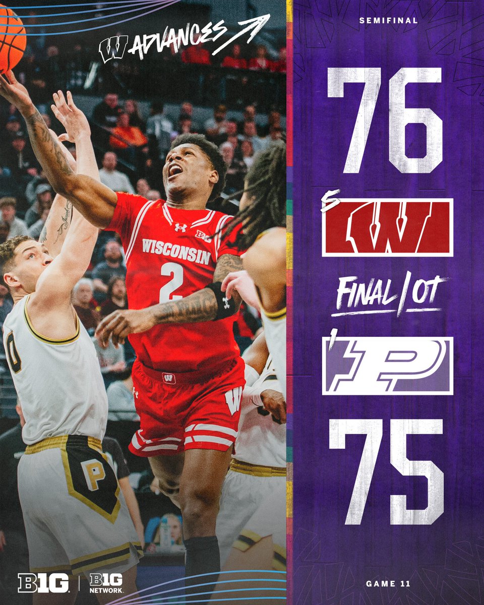 The Badgers are heading to the #B1GMBBT finals ‼️🦡