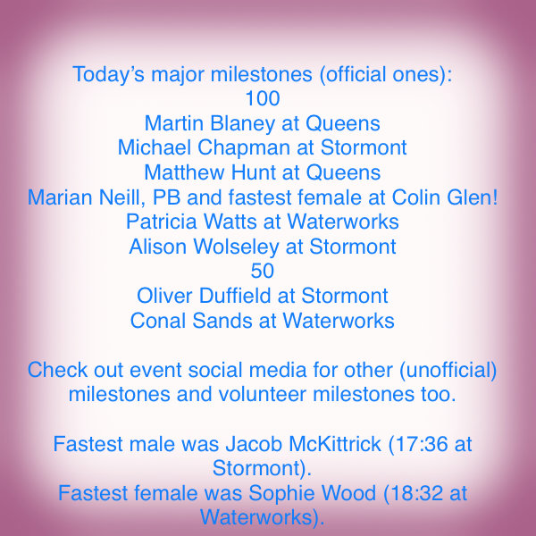 Belfast parkruns tweet media