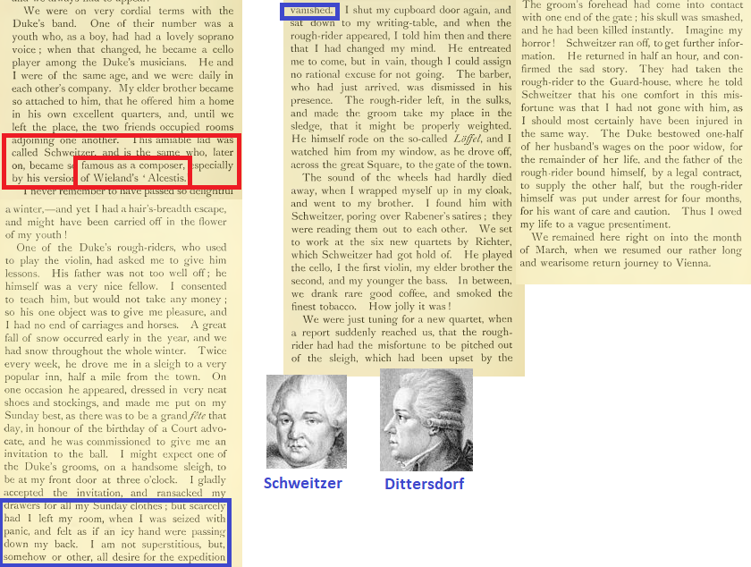 MozartCircle's tweet photo. #MozartCircleAlmanac
#Year1773
#Schweitzer #1stGermanOpera #Alceste 1773!
#Schweitzer was personal friend of #Ditters brothers in youth &amp; used to read books &amp; play quartets with #Dittersdorf &amp; his brothers: here #GothicEpisode of #Dittersdorf life as youngster with #Schweitzer!👻 https://t.co/RYscJif6AG