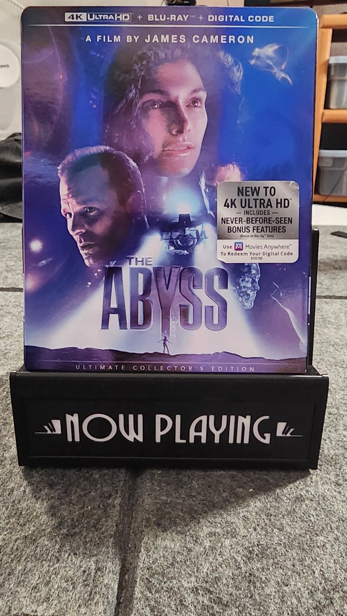TwinFlicks's tweet image. 2 down. 1 to go. True Lies should be here Monday.... I hope. 

#theabyss #truelies #jamescameron #4k #4kuhd #4kultrahd #hometheater #PhysicalMedia