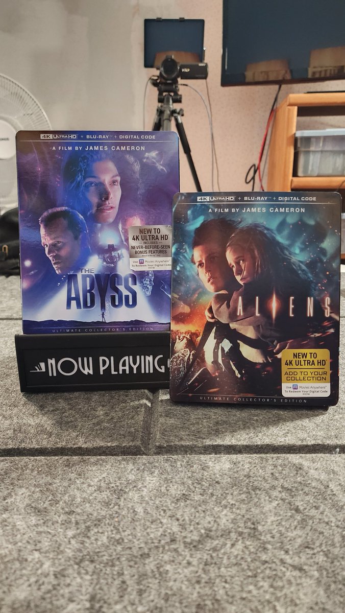 TwinFlicks's tweet image. 2 down. 1 to go. True Lies should be here Monday.... I hope. 

#theabyss #truelies #jamescameron #4k #4kuhd #4kultrahd #hometheater #PhysicalMedia