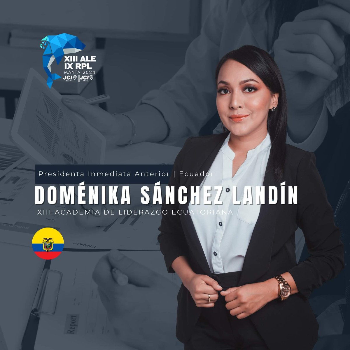 Doménika Sánchez Landín| Trainer JCI Ecuador 

Vive nuestra Academia, te esperamos en Manta, del 22 al 24 de marzo.

#JCI #JCIECUADOR #JCIMANTA