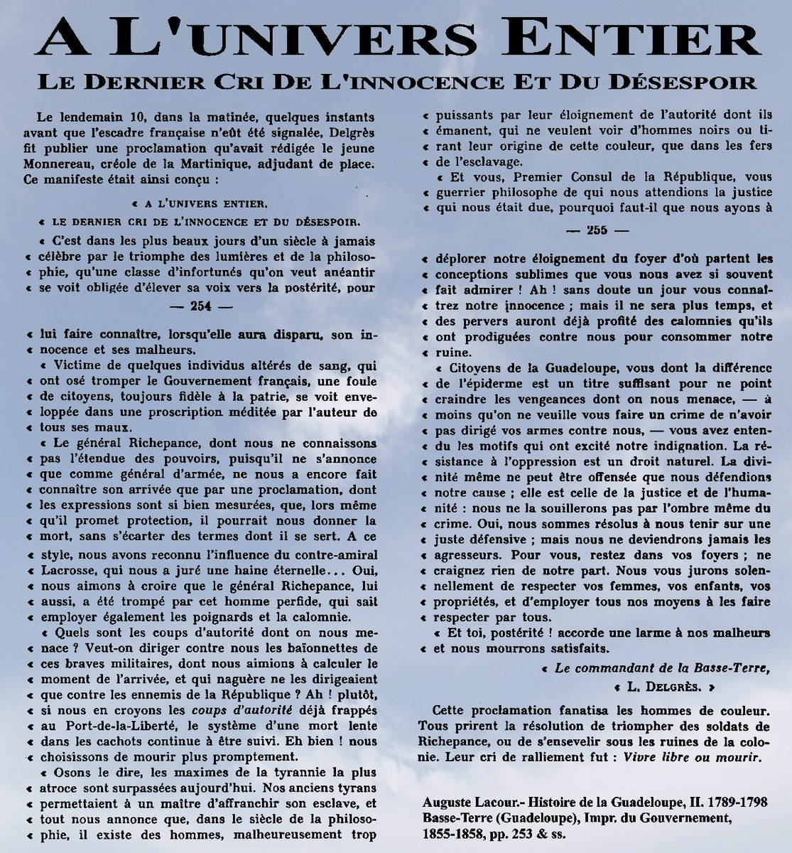 Claudy_Siar's tweet image. ET SI L’INDÉPENDANCE DES ANTILLES DEVENAIT RÉALITÉ ?!

De la déportation des africains vers les Antilles à l’affaire Claude Jean-Pierre !

De l’esclavage de millions d’êtres humains de génération en génération à l’empoisonnement des sols des terres d’infortune de leurs…