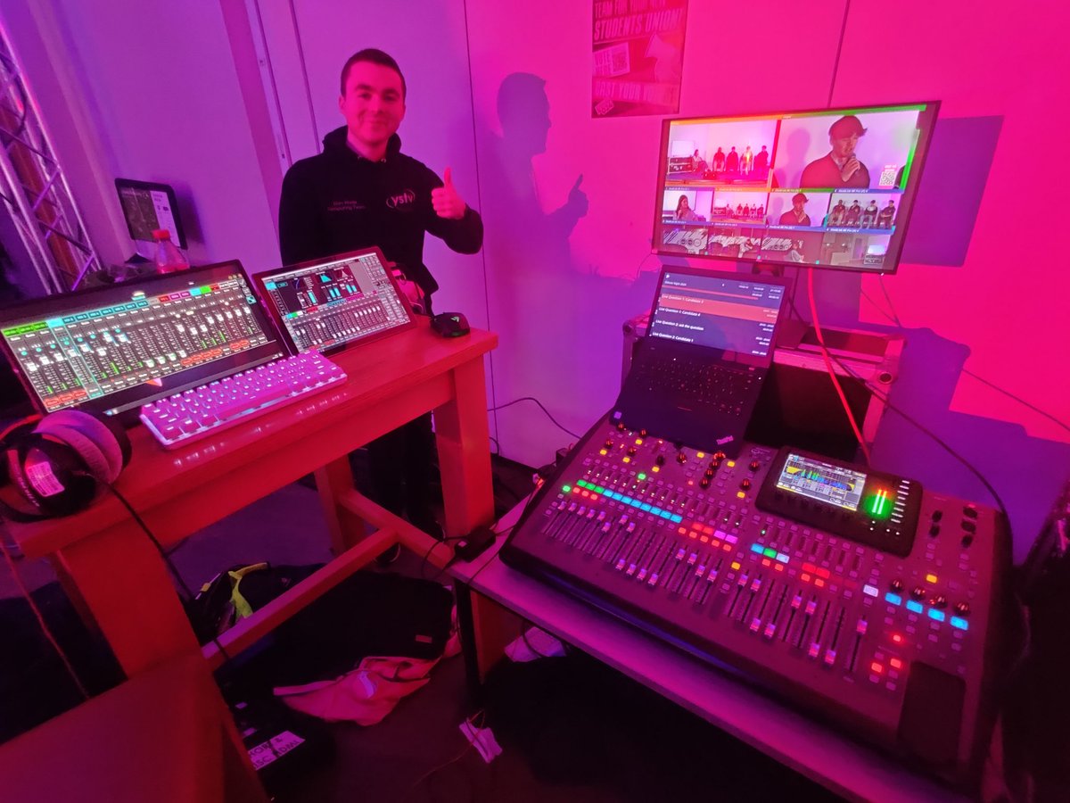 YSTVTech's tweet image. How many monitors does your sound op use?