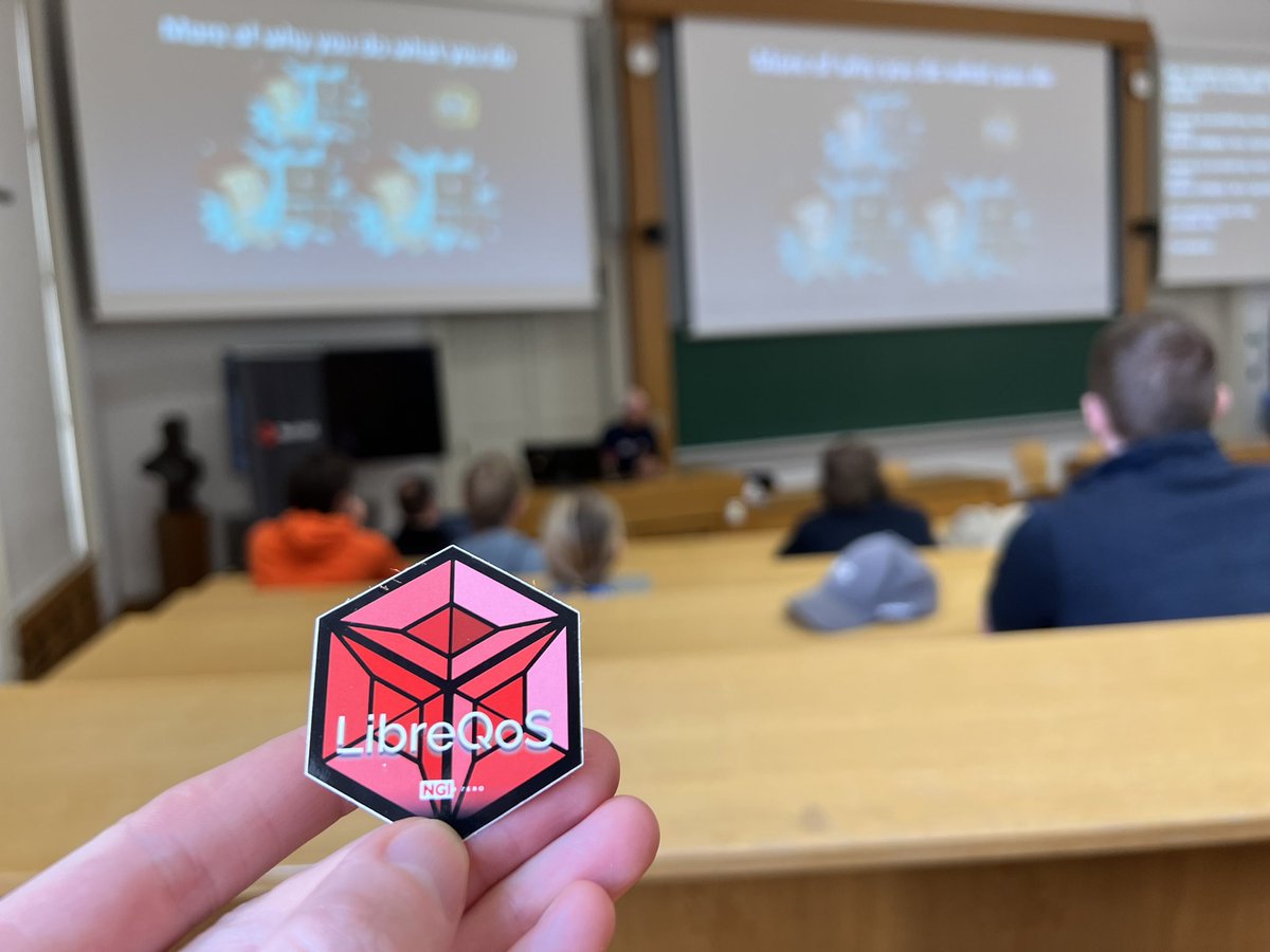LibreQoS's tweet photo. #LibreQoS stopped by at @InstallFest_SH #InstallFest2024 in Prague, Czech Republic 🇨🇿 - to learn more about this #GNU/#Linux event, visit:
https://t.co/6qDGpY6kpO
#OpenSource #FLOSS #InstallFest
#bufferbloat #latency #jitter #QoE #OpenHardware #OpenSoftware https://t.co/grPlKSbOal