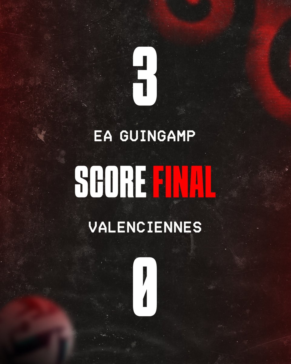 EAGuingamp's tweet photo. 🚨 90'+3' C'est terminé ! En Avant s'offre une belle victoire à domicile face à @VAFC ! 🔴⚫️

#EAGVAFC #TeamEAG #WarRaok https://t.co/ZDfTYxt3TA