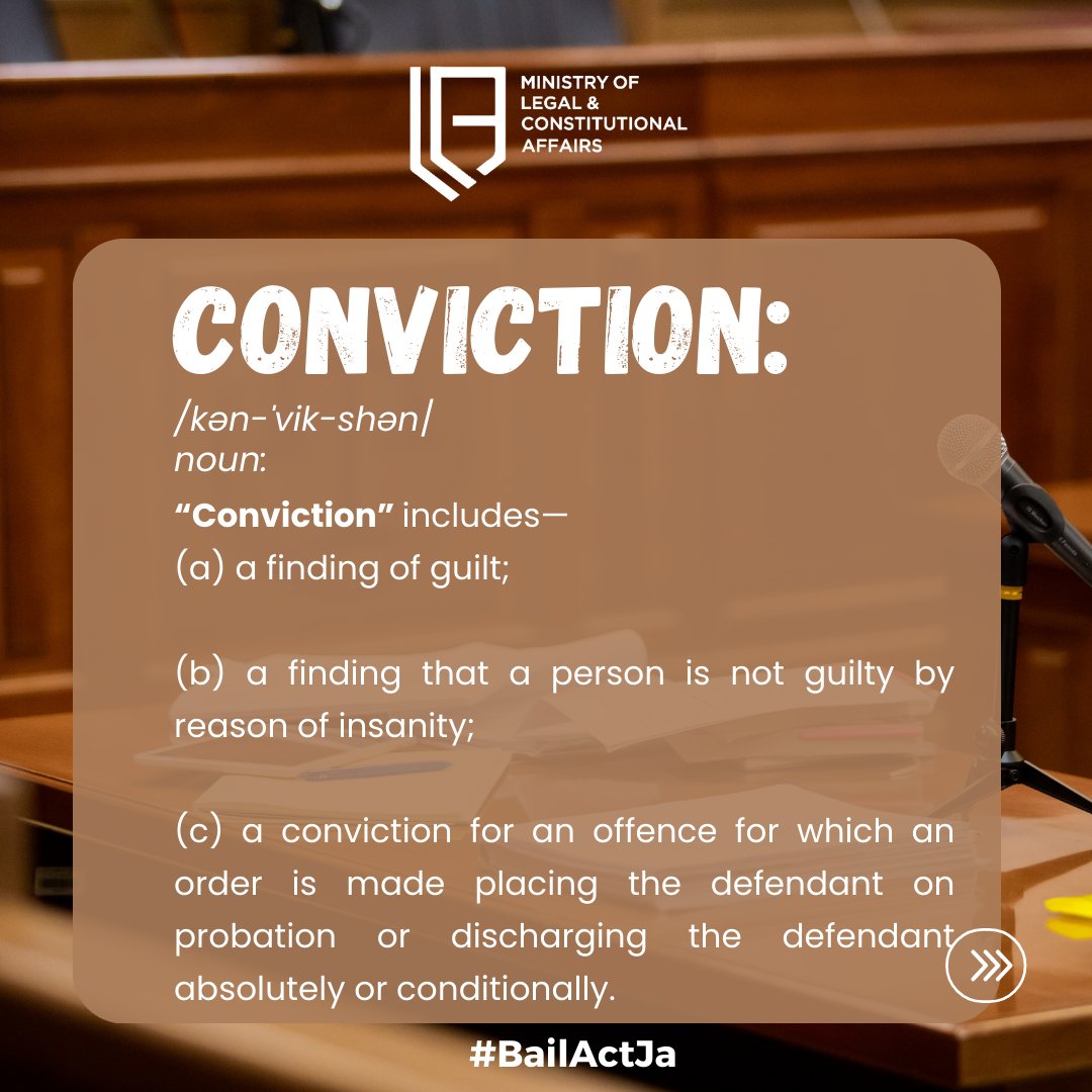 Section 2 of the Bail Act (2023), sets out the defined terms used throughout the Act, some of which were previously included in the 2000 Act, while some new terms have been added and existing definitions amended. Swipe to learn more... #BailActJa2023