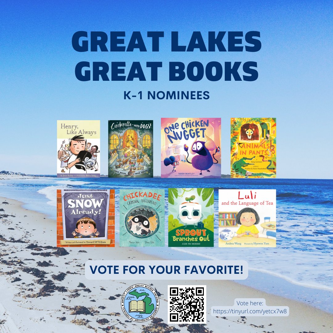 Michigan Great Lakes Great Books Award (@michglgbooks) on Twitter photo Congratulations to our K-1 nominees for 2024-25! <a href="/michiganreading/">Mich Reading Assoc</a>
Nominees: <a href="/JennBailey/">JennBailey (she/her)</a> #MikaSong @lindabaileyink <a href="/FreyaHartas/">Freya Hartas</a> <a href="/tadghbentley/">Tadgh Bentley</a> @suzylevinson <a href="/TheBraveUnion/">Kevin Howdeshell</a> #HowardMcWilliam @monica_silvie #ElinaEllis #JessikavonInnerebner @AndreaYWang <a href="/HyewonYum/">Hyewon Yum</a> Congratulations to our K-1 nominees for 2024-25! <a href="/michiganreading/">Mich Reading Assoc</a>
Nominees: <a href="/JennBailey/">JennBailey (she/her)</a> #MikaSong @lindabaileyink <a href="/FreyaHartas/">Freya Hartas</a> <a href="/tadghbentley/">Tadgh Bentley</a> @suzylevinson <a href="/TheBraveUnion/">Kevin Howdeshell</a> #HowardMcWilliam @monica_silvie #ElinaEllis #JessikavonInnerebner @AndreaYWang <a href="/HyewonYum/">Hyewon Yum</a>
