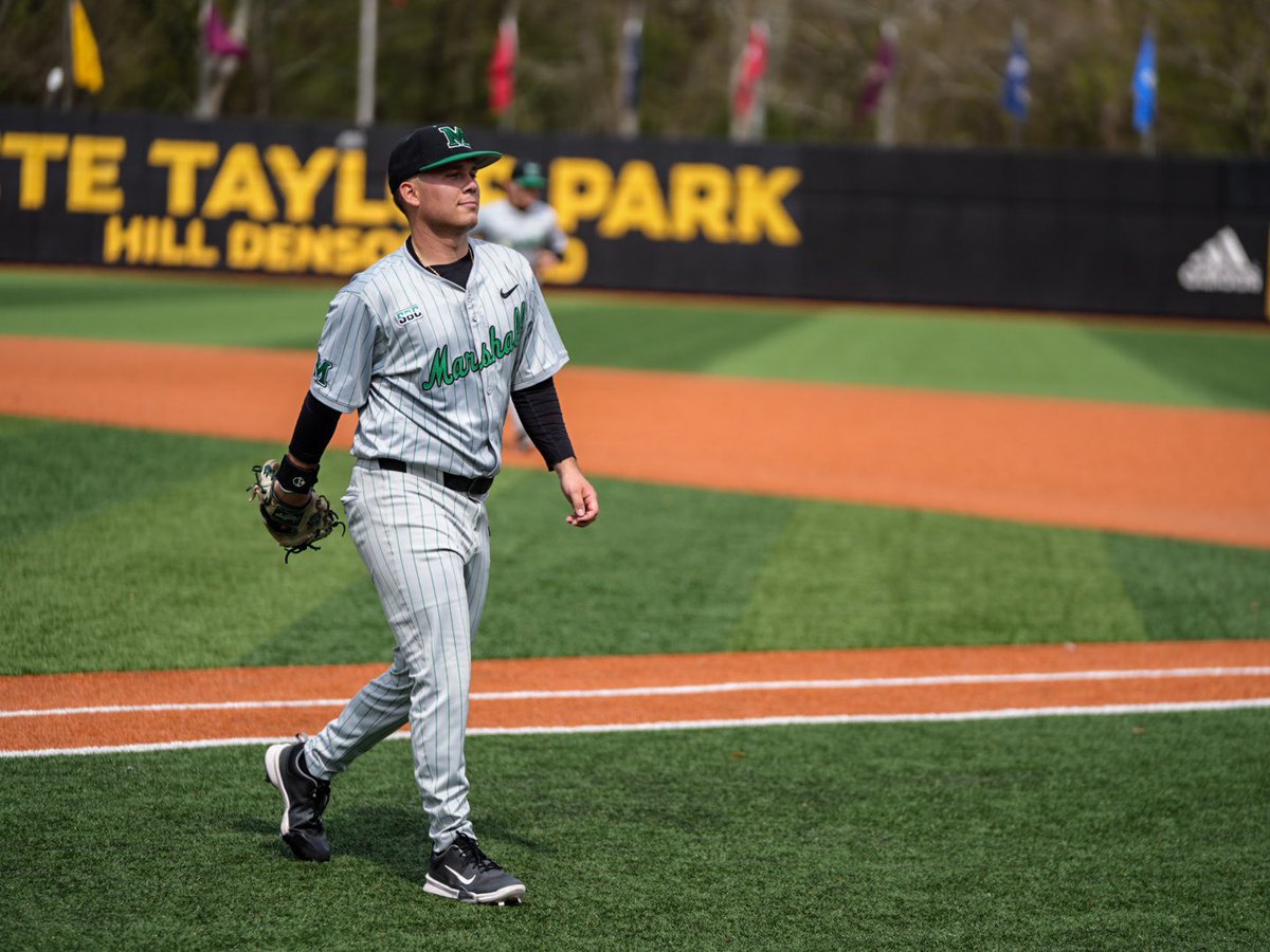 HerdBaseball's tweet photo. Blevins out there dealing so far! 😤

Scoreless through 5️⃣ Innings! 🤘

#WeAreMarshall https://t.co/J3Xm1iBl0S