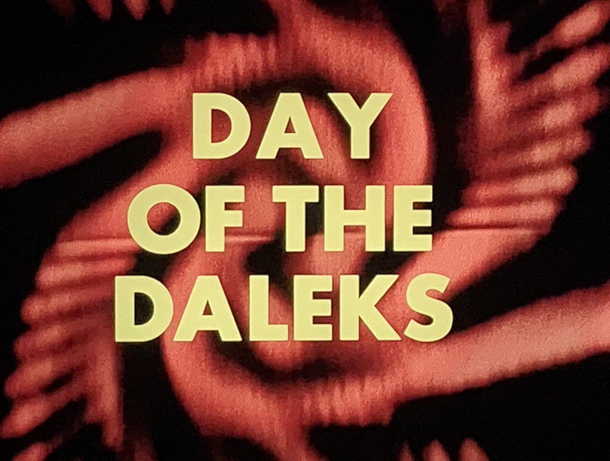 TheMestor's tweet photo. Next stop on my #DoctorWho omnibus journey is this ‘rare’ 1973 edit of Day of the Daleks, as featured on the Blu-ray release. It will be interesting to see if it differs from the original VHS release of the story. #Daleks #nocomplications https://t.co/tWcLXU9LHx