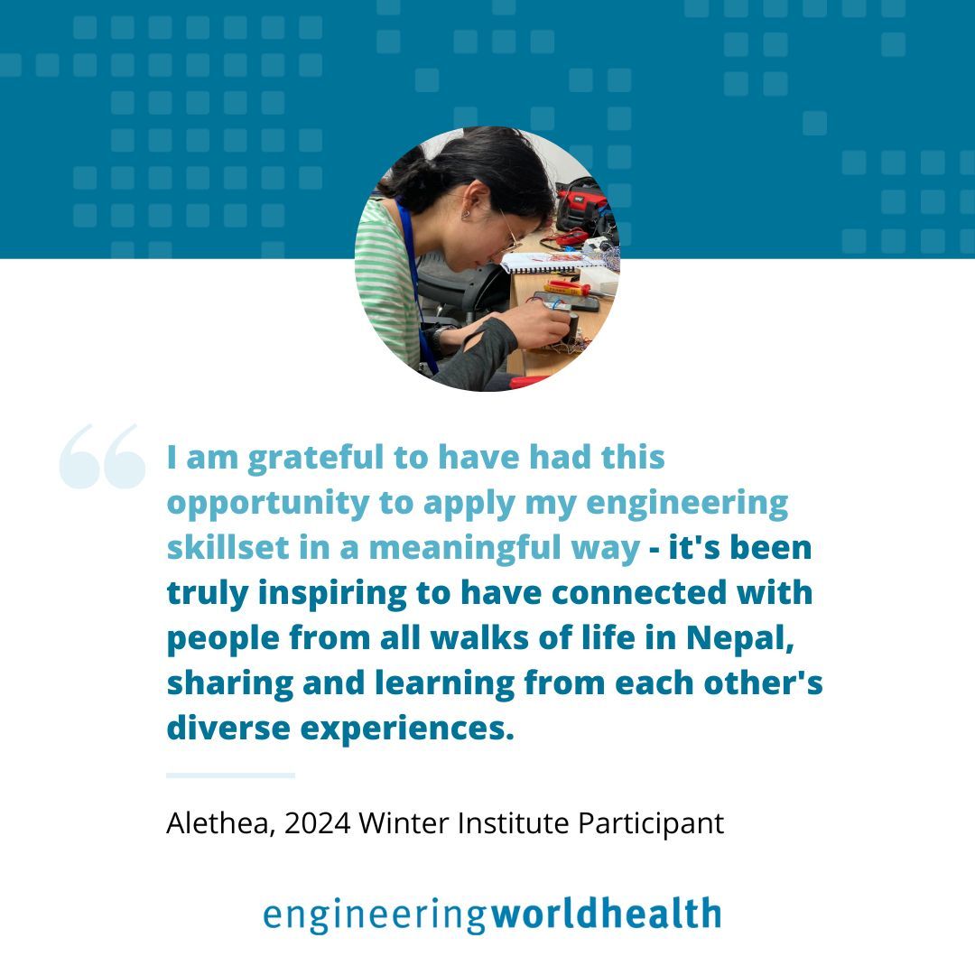 Learn more about the EWH Institutes and how our students support low-resource hospitals around the world: buff.ly/3jTQT6S