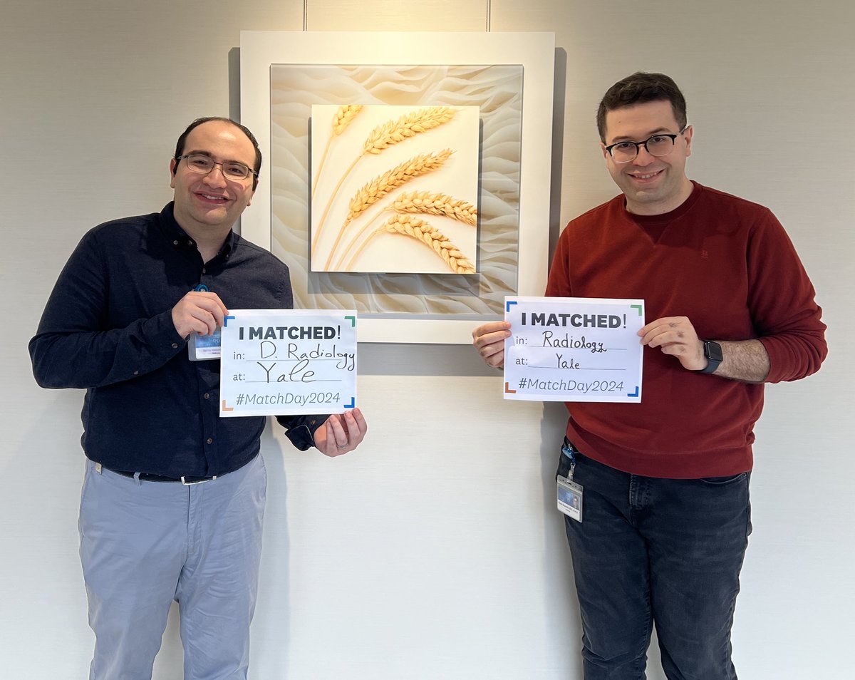 What made #Match2024 even more memorable is that @khosravi_bardia &amp; I will remain partners in crime for many more years to come😎. Happy to continue our years-long friendship from <a href="/UofTeh/">university_of_tehran</a> , <a href="/MayoAILab/">MayoAILab</a>, &amp; <a href="/Mayo_OSAIL/">MayoOSAIL</a> to a radiology residency at <a href="/YaleRadiology/">Yale Department of Radiology & Biomedical Imaging</a> and beyond😌