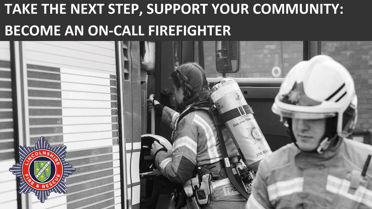 Take the next step and support your community – become an On-Call Firefighter!

To apply and for more information visit: bit.ly/3nkXUvX 

#oncallfirefighters #Lincolnshire