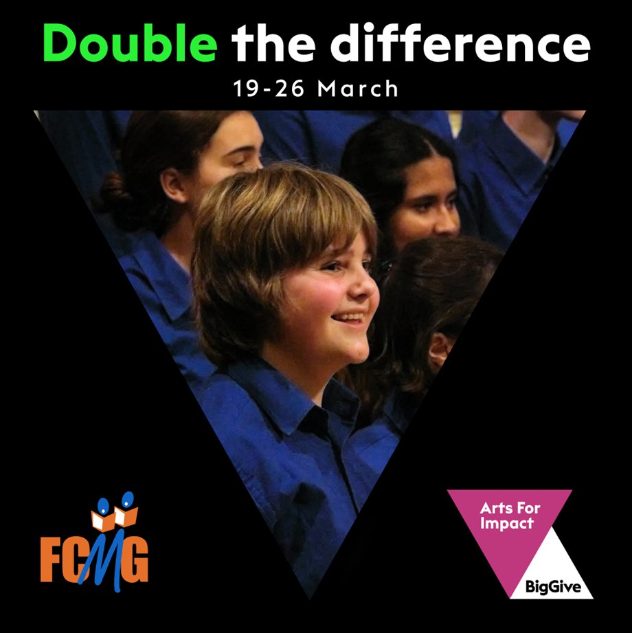 3 days until FCMG's #ArtsForImpact Campaign when <a href="/BigGive/">Big Give</a> will #DoubleDonations. One donation, twice the impact! Learn more at bit.ly/fcmgbiggive24