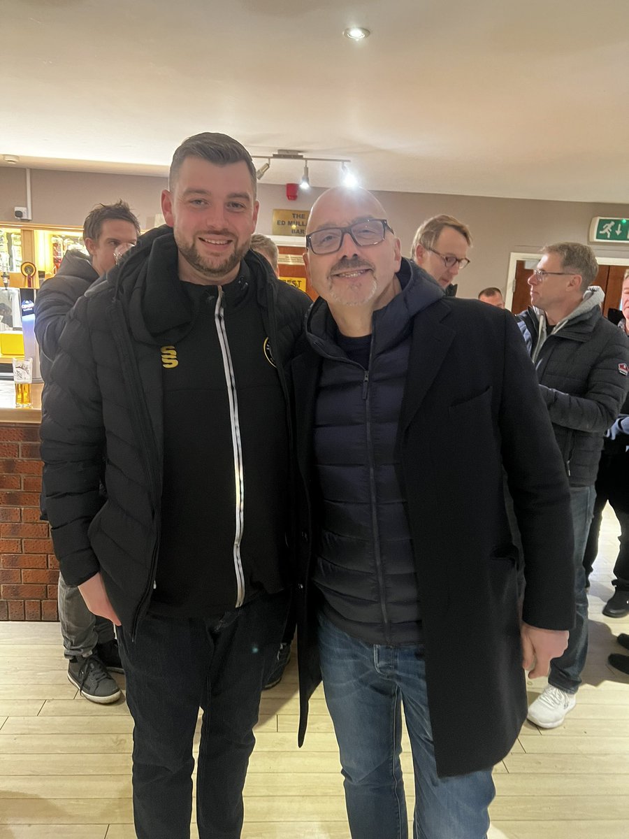 Great day at @LeamingtonFC today. @BBCSport in attendance giving the gaffer @Hollers07 the credit & recognition 700 games in charge deserves. Solid 3-0 as well and the pleasure of @J3dw4rds next to me today, topped off with a great chat with @MarkClemmit an absolute gent as well!