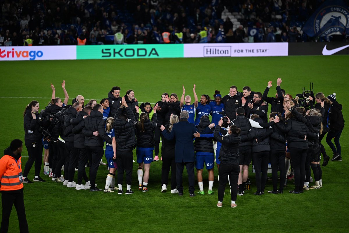 Fantastic night at the Bridge! Great team performance, 32970 fans and a 3-1 win against Arsenal! Still top of the league! 💙 

Next game: 1/4 Final Champions League on Tuesday in Ajax Amsterdam. 

#CFCW #heretowin