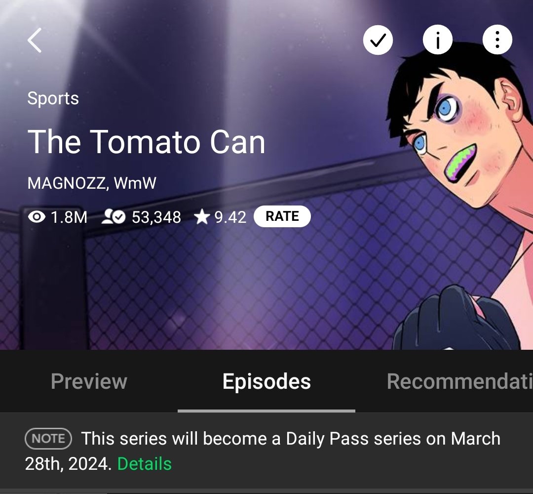 Seems like The Tomato Can is the only daily pass series for march