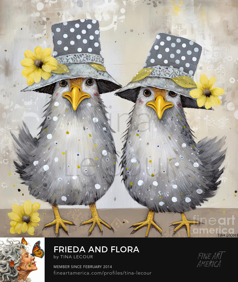 Frieda And Flora...Can be purchased here..tina-lecour.pixels.com/featured/fried…

#bird #birds #chicken #Easter #easterdecor #eastergifts #wallartforsale #wallart #eastergift #homedecor #homedecoration #interiordesign #interiordecor #giftsforher #gifts #giftsformom #giftideas #greetingcards